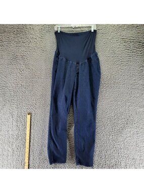 American Star Jeans Womens 1X Maternity Blue Cotton Blend Straight Leg Stretch